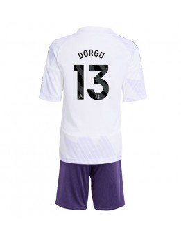 Manchester United Patrick Dorgu #13 Replika Borta Kläder Barn 2025-26 Kortärmad (+ byxor)